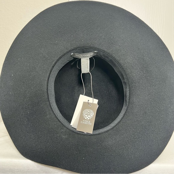 Vince Camuto Free Spirit Black Wool Floppy Adjustable Hat NWT - Picture 6 of 10